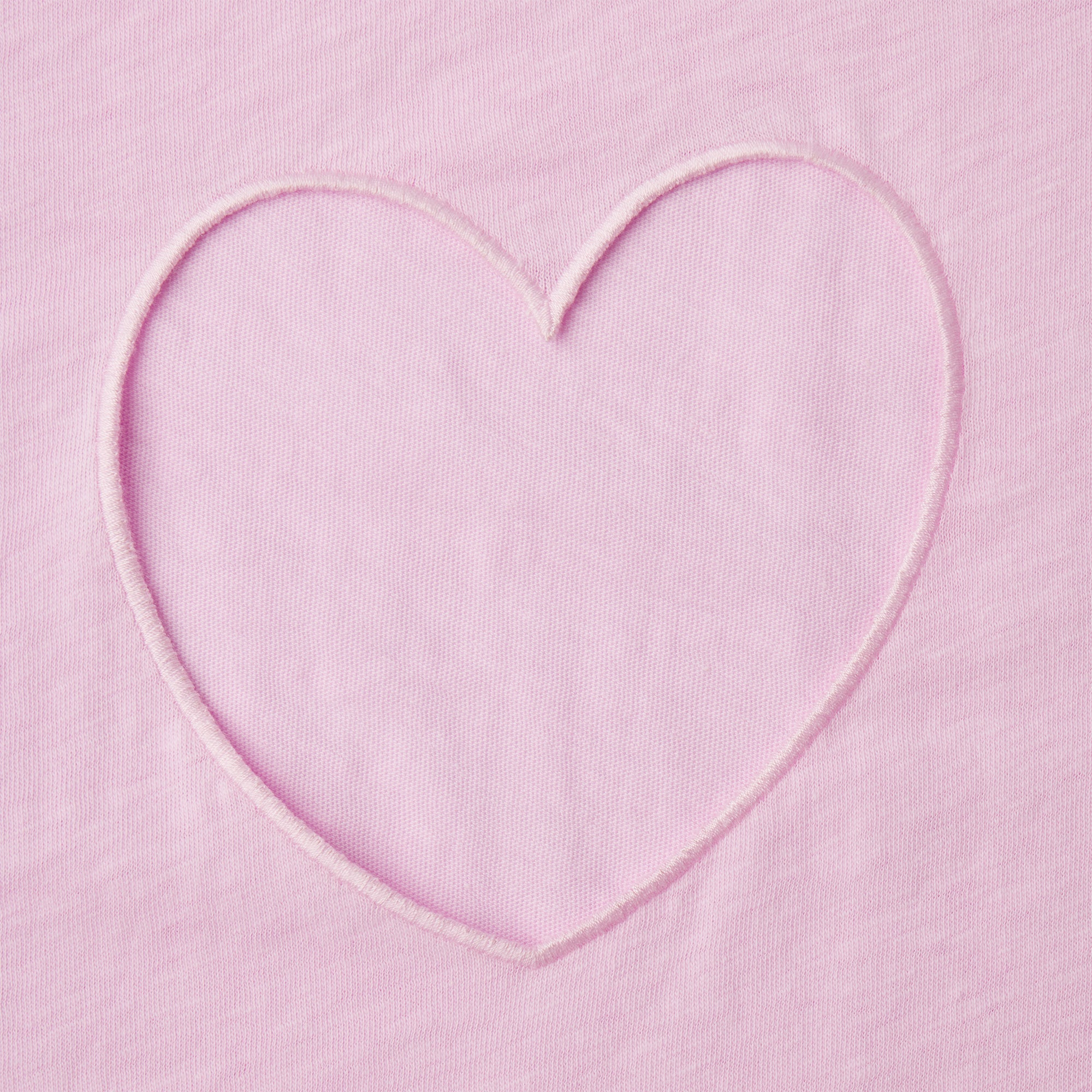 WORN IN JERSEY HEART BABY TEE | BABY PINK