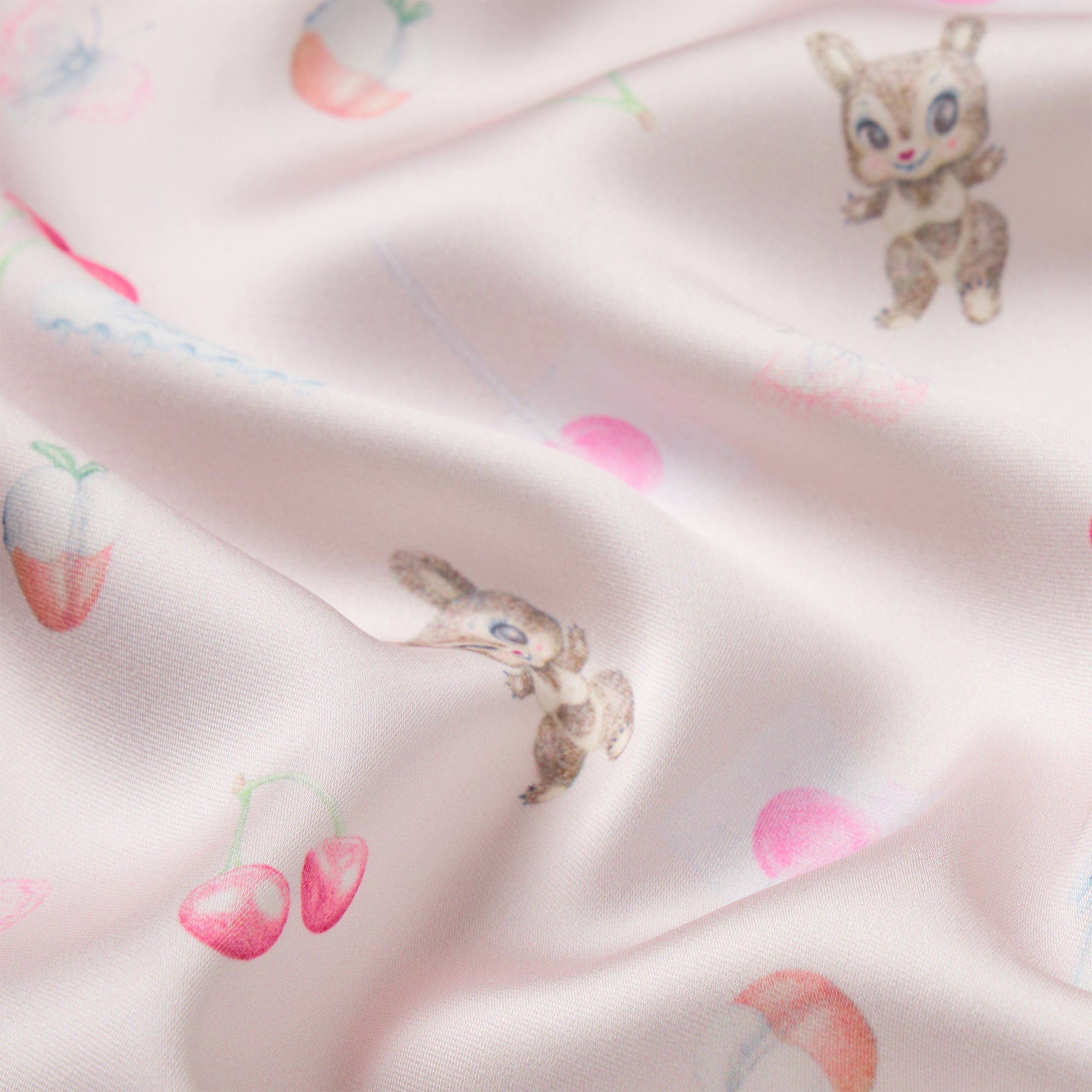WOVEN SHINE ROBE | BARELY PINK SNACK BAG