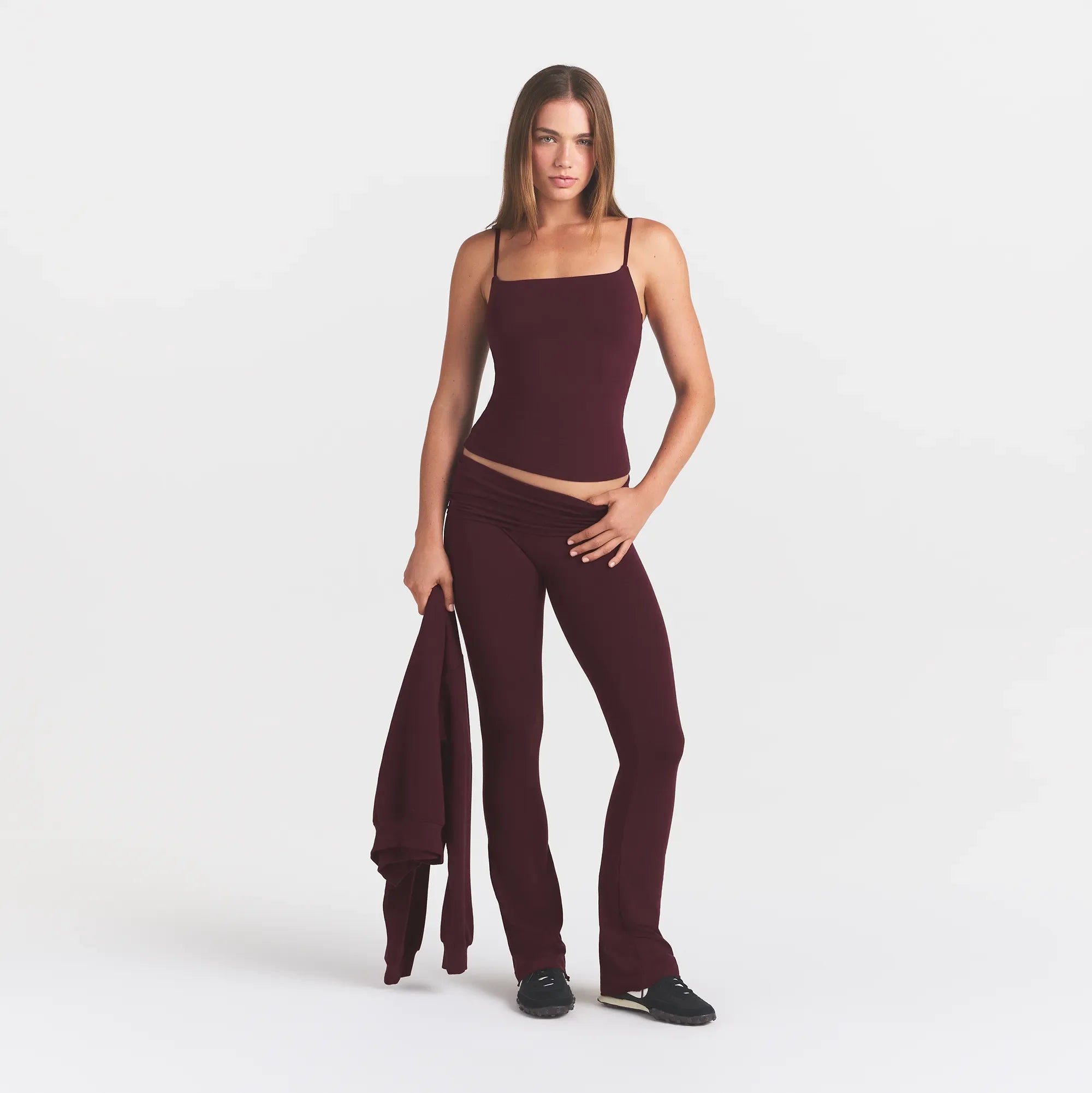 COTTON JERSEY CAMI | CURRANT