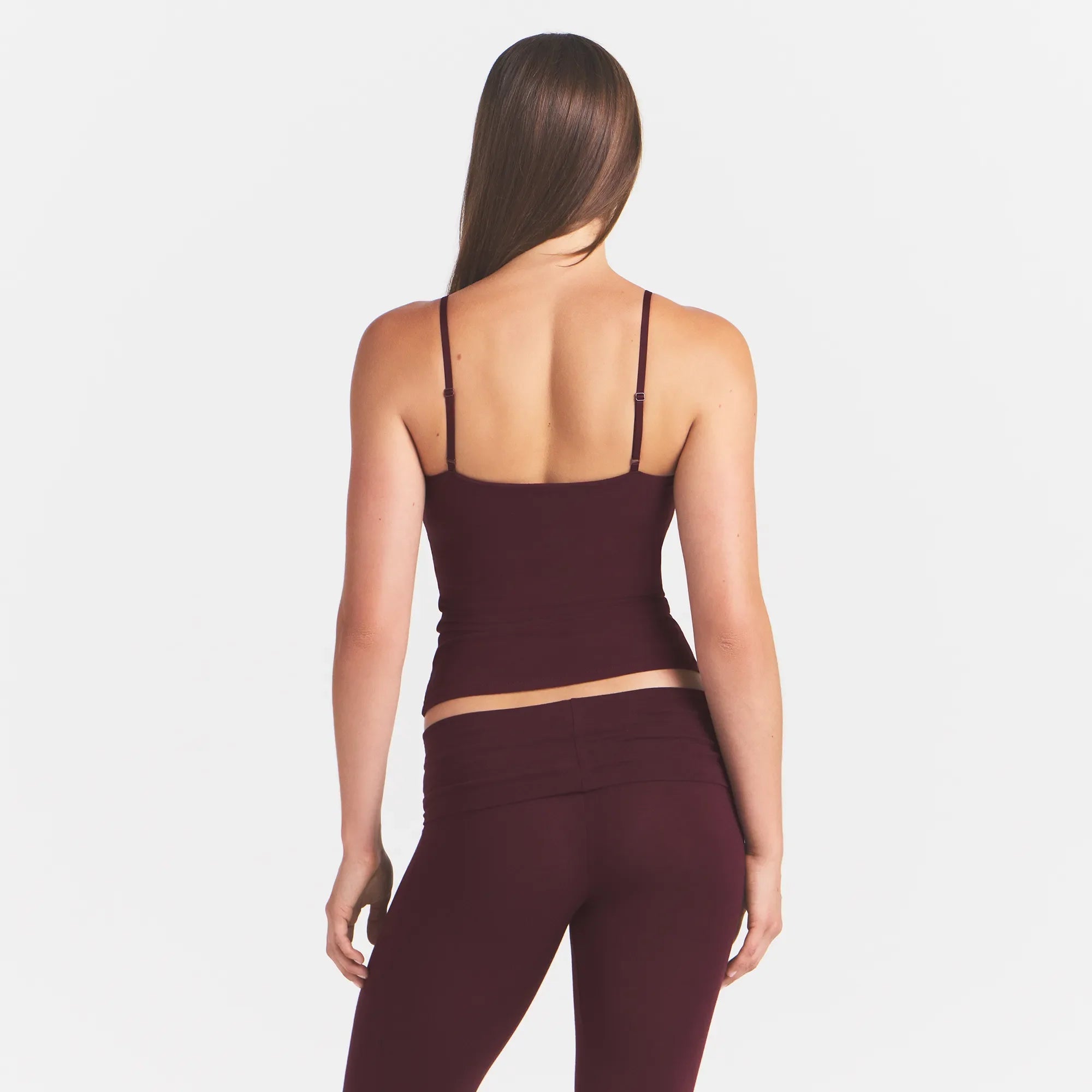 COTTON JERSEY CAMI | CURRANT
