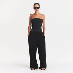 SMOOTH LAYERS STRAPLESS BODYSUIT | OBSIDIAN