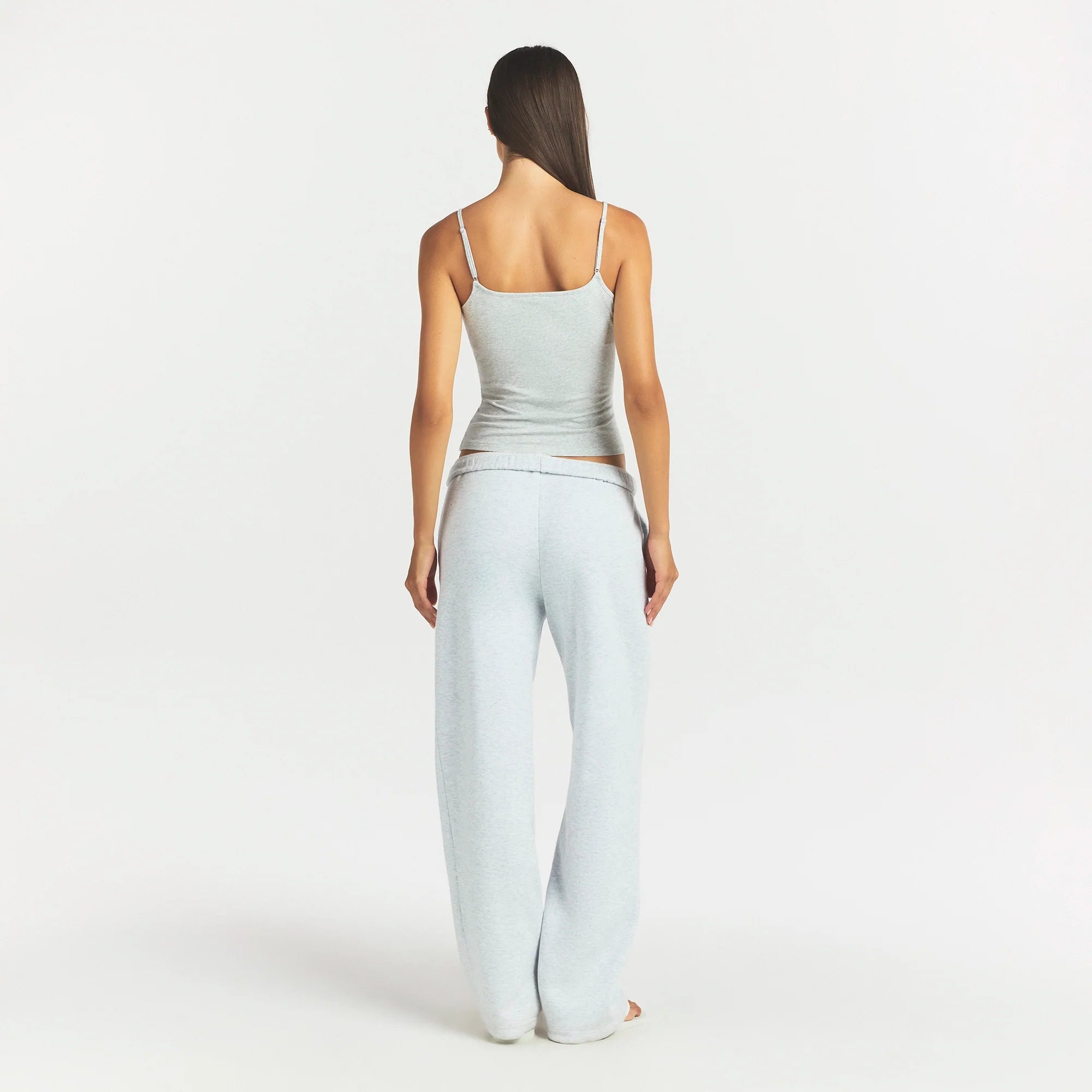 COTTON FLEECE CLASSIC STRAIGHT LEG PANT | LIGHT HEATHER GREY