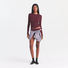 FITS EVERYBODY LONG SLEEVE T-SHIRT | CURRANT