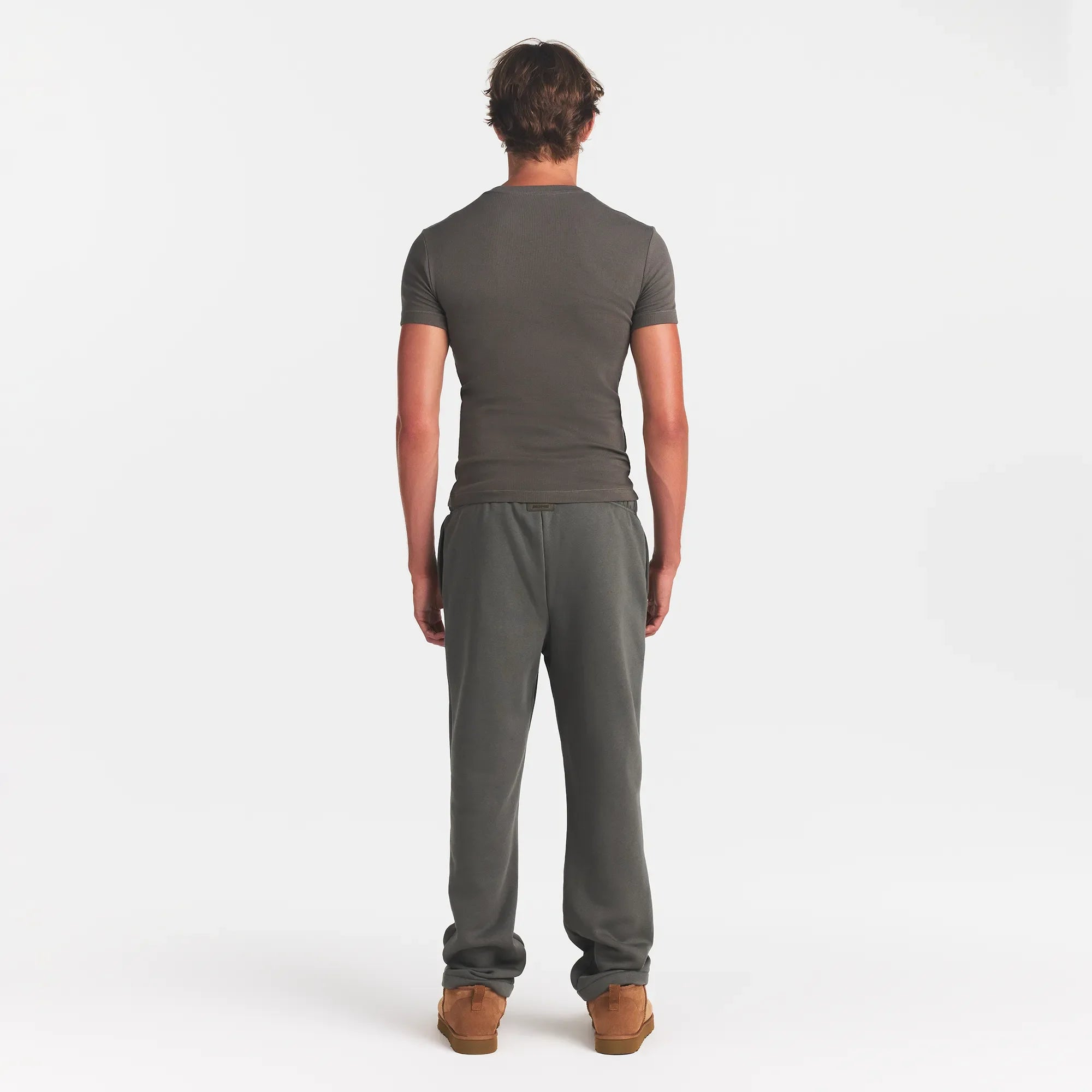 SKIMS COTTON RIB MENS T-SHIRT | JUNGLE