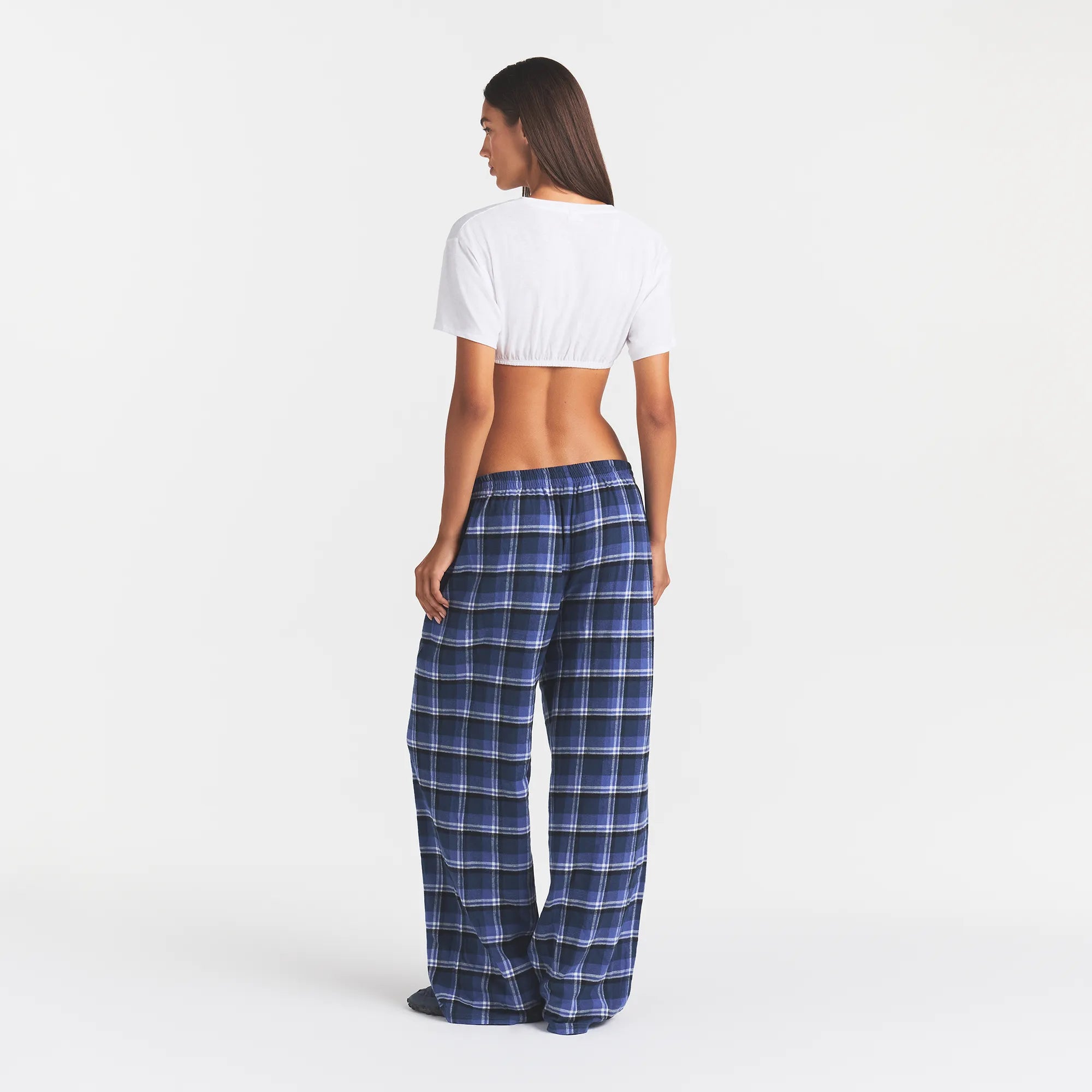 WORN IN JERSEY SUPER CROPPED V-NECK T-SHIRT | SNOW