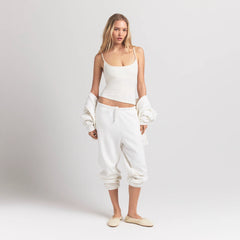 COTTON JERSEY SCOOP NECK CAMI | MARBLE
