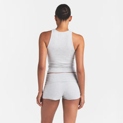 RIB SLEEP TANK | LIGHT HEATHER GREY