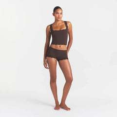 FITS EVERYBODY LACE TANK | ESPRESSO