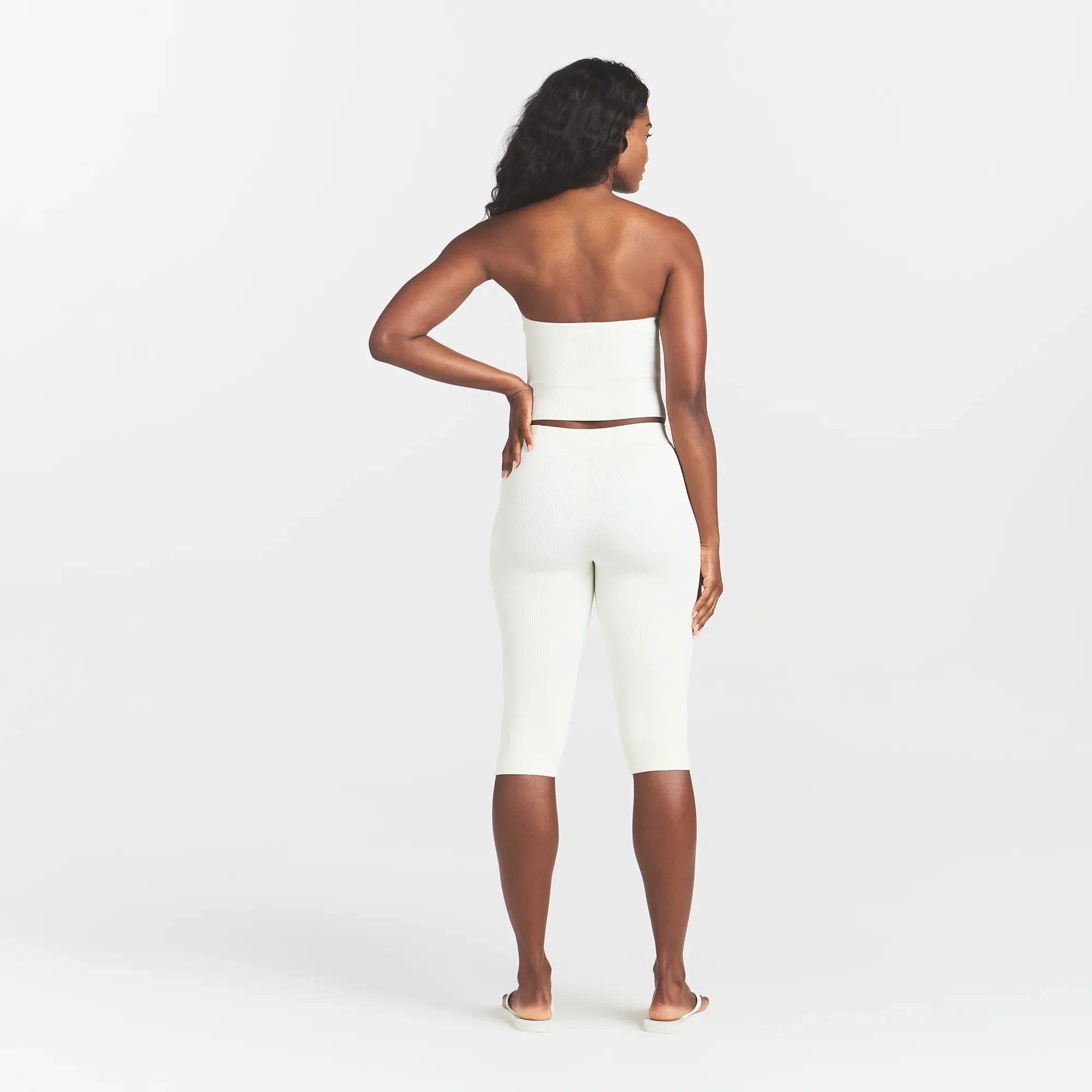REFINED KNIT TUBE TOP | EGRET