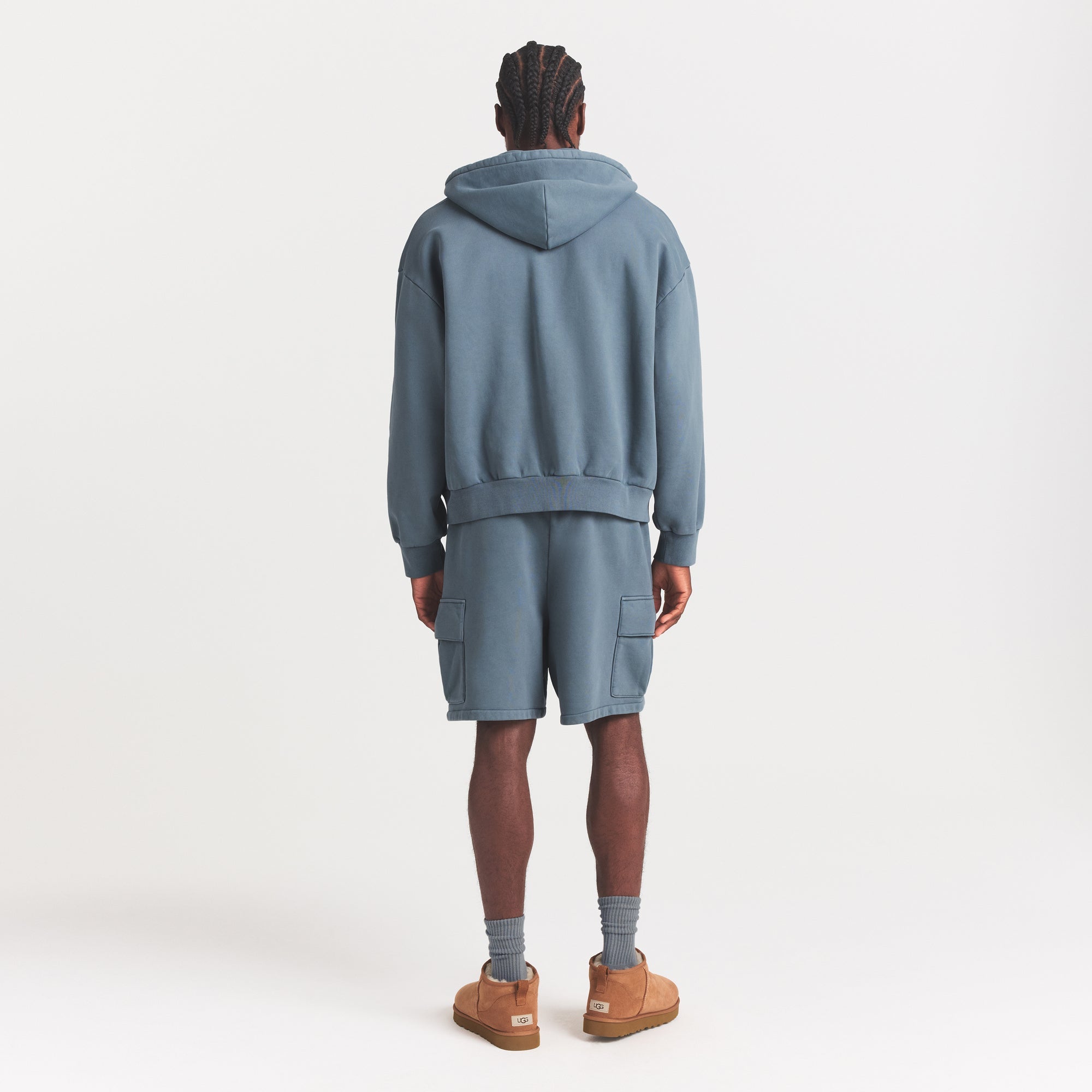 HEAVYWEIGHT FLEECE ZIP UP HOODIE | KYANITE